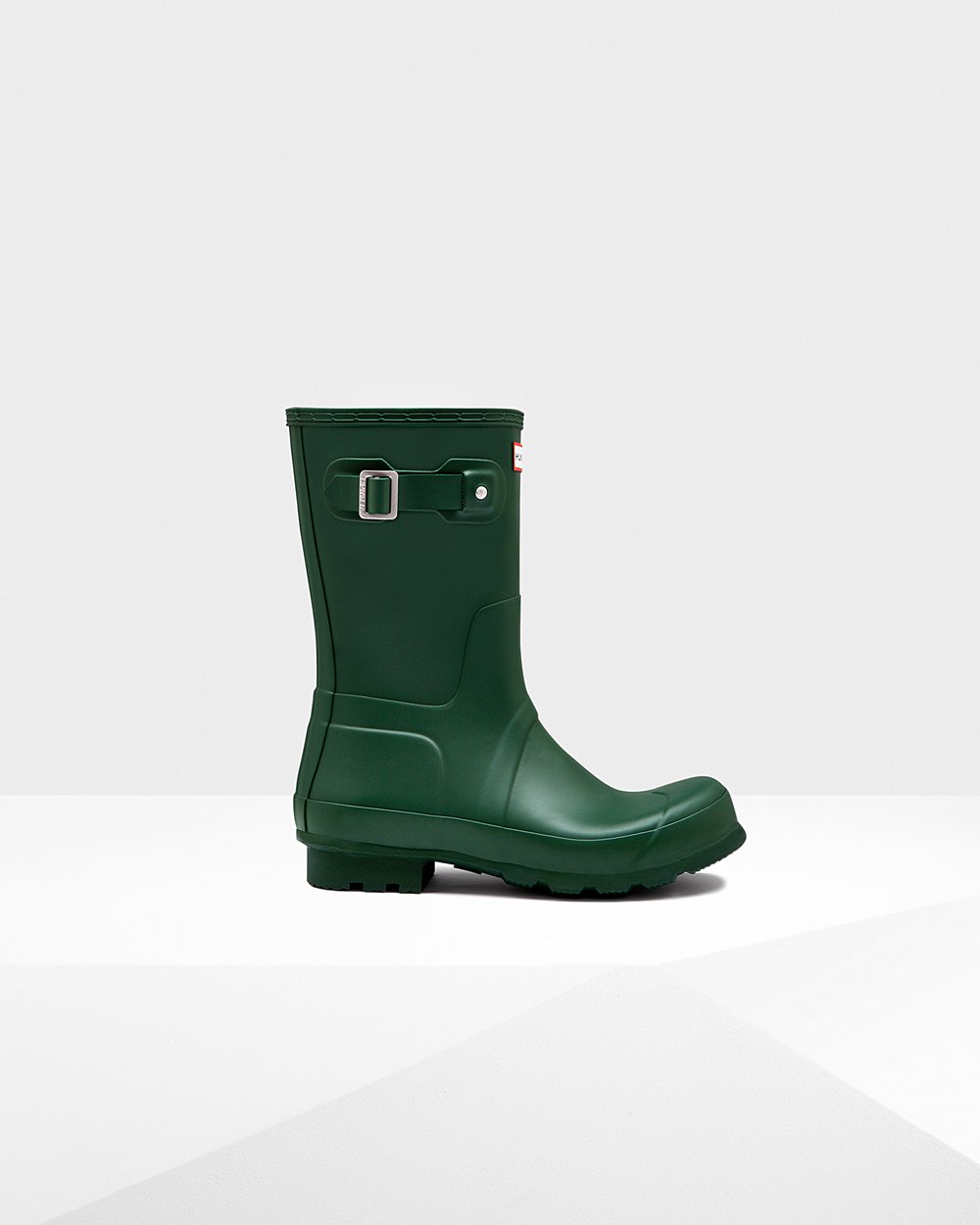 Mens Hunter Short Rain Boots Green - Original - 9706582-LX